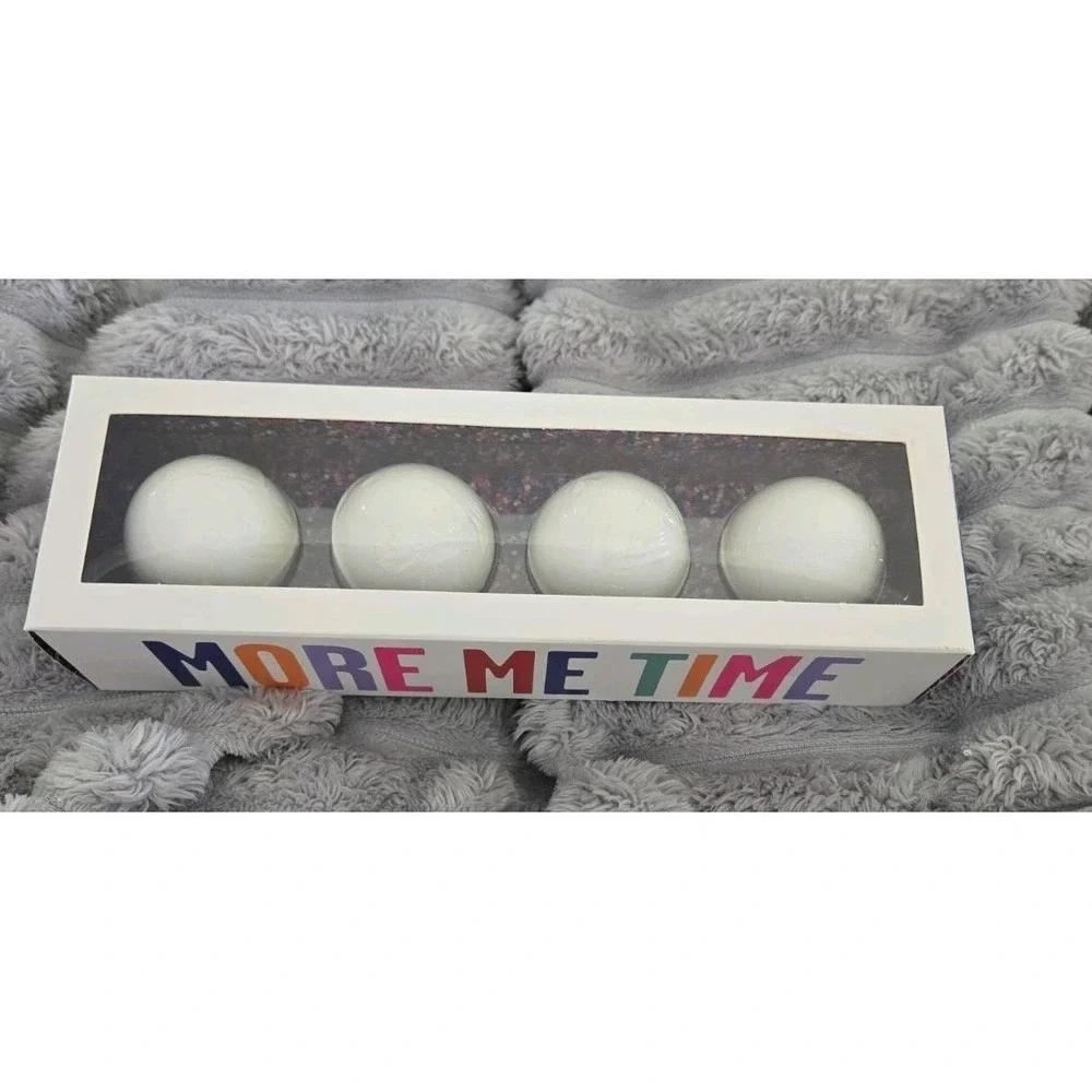 Avon‎ More Me Time Lavender Scented Bath Bombs Set of 4 Gift Box 7.05oz New